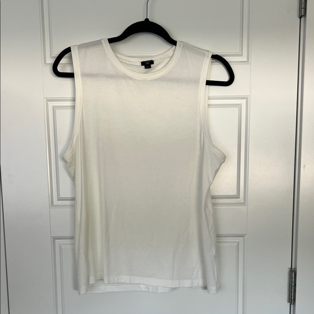 J. Crew Classic White Muscle Tee